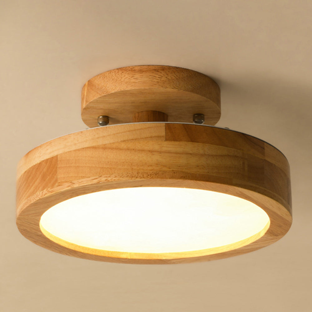 Deckenleuchte Holz LED Flush Mount Leuchte