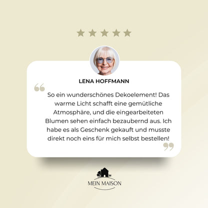 50% RABATT | FloraLetter™ - Blumenlampenbuchstaben aus Harz