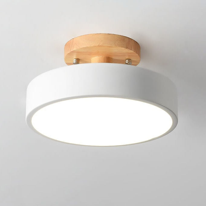 Garduru LED Deckenleuchte Rund | Nordic Design | Semi-Flush Mount | Energiesparende Zimmerleuchte