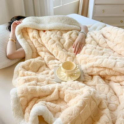 Cloud Warmth Sherpa Fleece-Decke