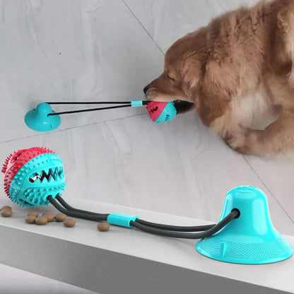 Pawelux Interaktive Saugnapf Hundespielzeug - Haltbares, ungiftiges Kauspielzeug für Hunde & Katzen, fördert gesundes Spielen und Mundgesundheit