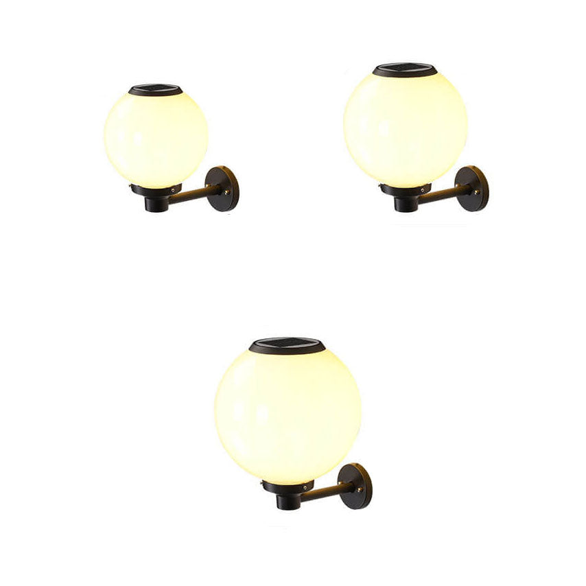 Garduru-betriebene LED-Globus-Wandleuchte – Elegante Außenlampe für Wege & Eingänge