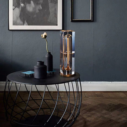 Garduru Kristall Tischlampe | Geometrisches Design | Rechteckig oder Quadratisch | 1-flammig