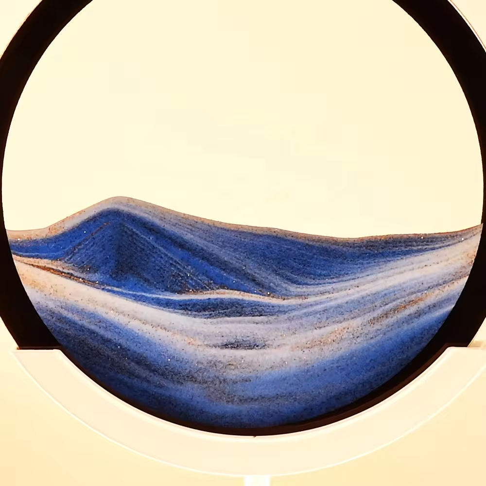Verzaubernde Horizon Sand Art LED Lampe - Ambient Tischlicht für die Wohnkultur