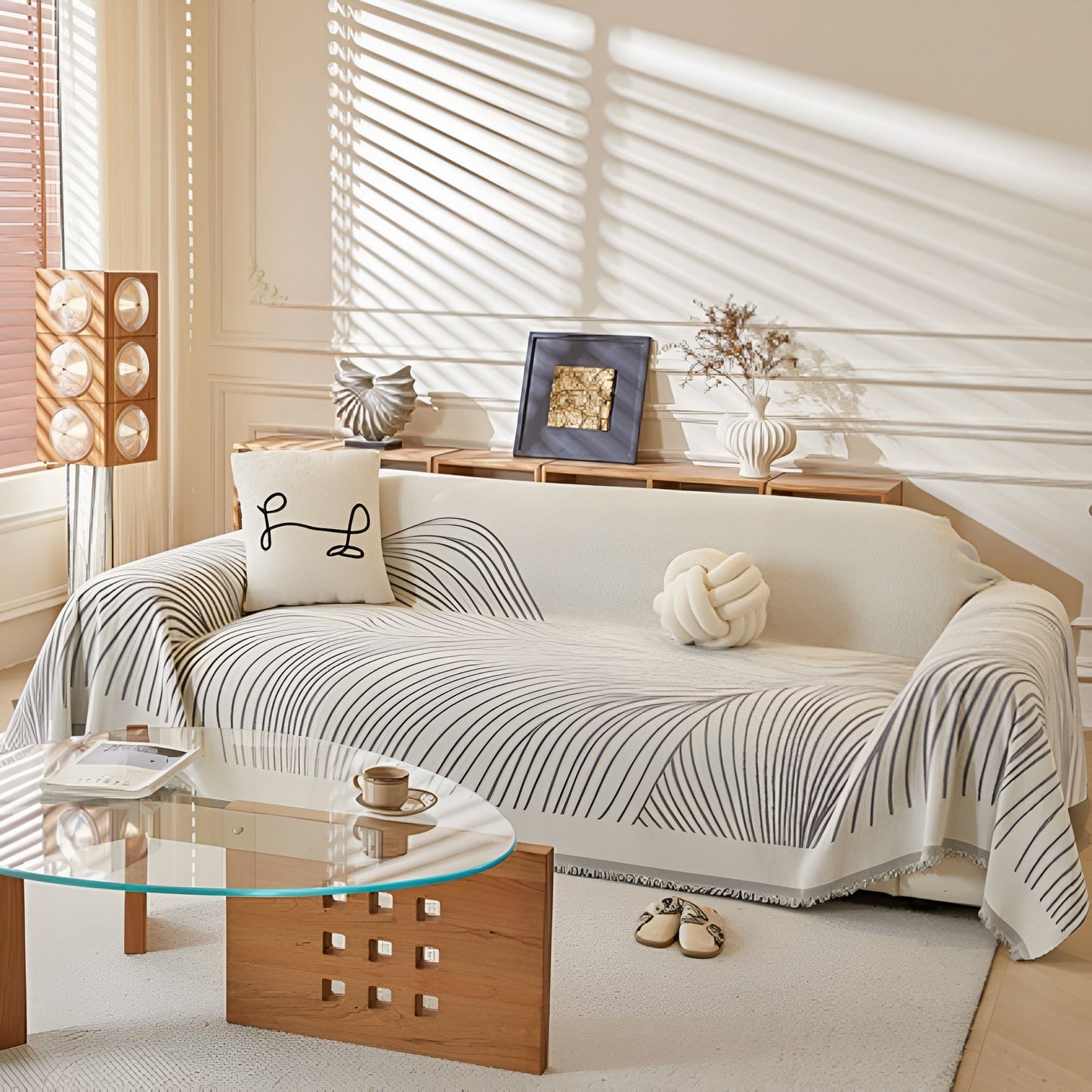 Calista Wave Chenille Sofabezug