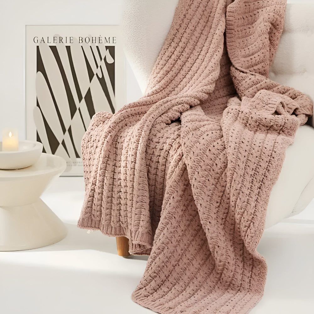 Vintage Chunky Strickdecke