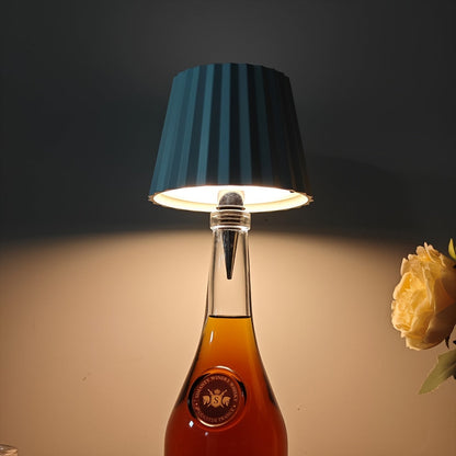 Gestreifte kabellose Flaschenlampe