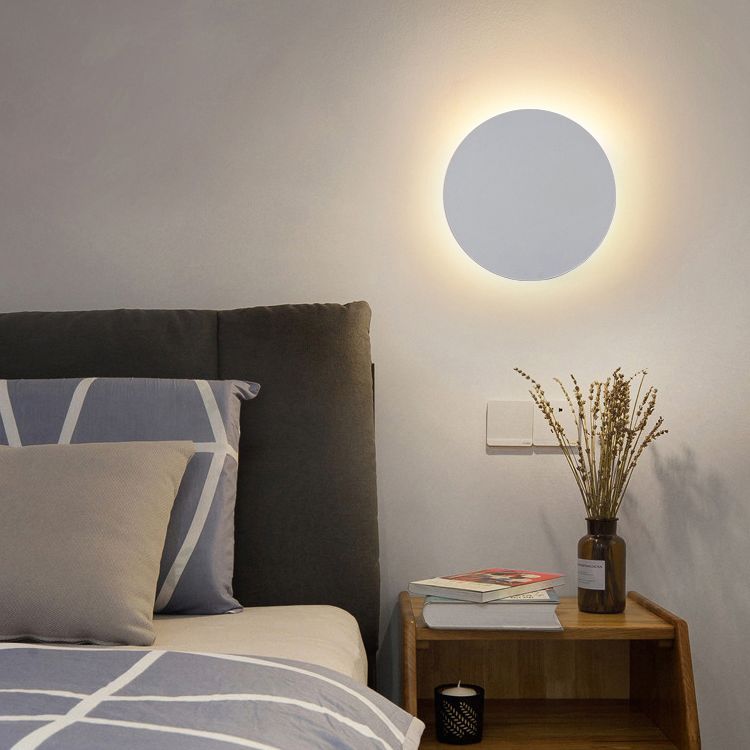 Garduru – Metall Runde Wandlampe für Schlafzimmer