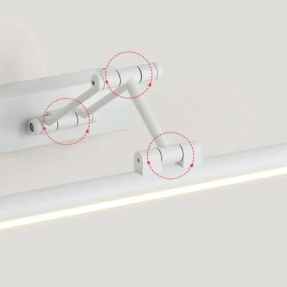 Edge Minimalistische LED-Wandleuchte Schwarz/Weiß für den Innenbereich, Badezimmer, Metall