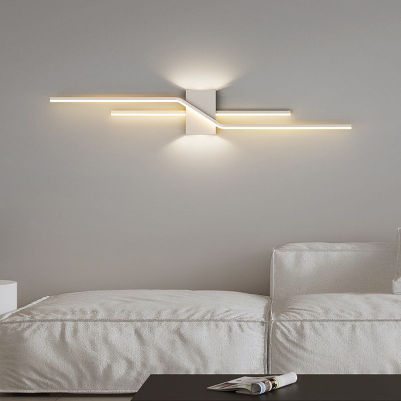 Alana Moderne LED-Wandleuchte – Schwarz/Weiß für Wohnzimmer/Schlafzimmer