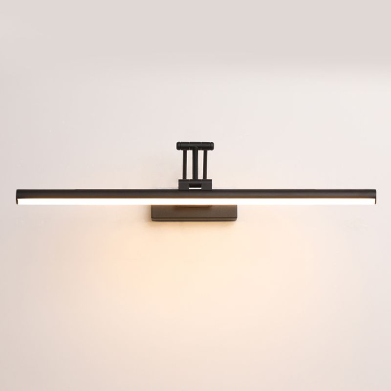 Edge Minimalistische LED-Wandleuchte Schwarz/Weiß für den Innenbereich, Badezimmer, Metall