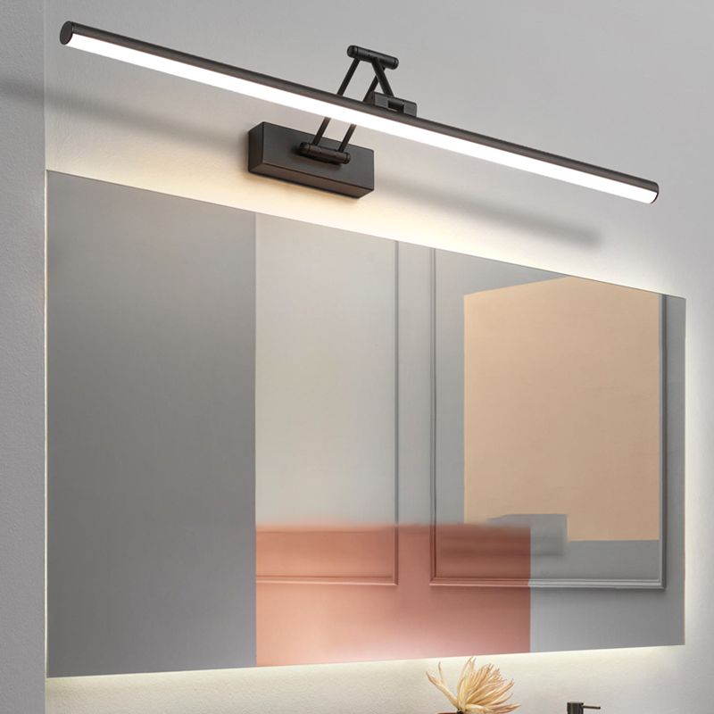 Edge Minimalistische LED-Wandleuchte Schwarz/Weiß für den Innenbereich, Badezimmer, Metall