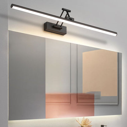 Edge Minimalistische LED-Wandleuchte Schwarz/Weiß für den Innenbereich, Badezimmer, Metall