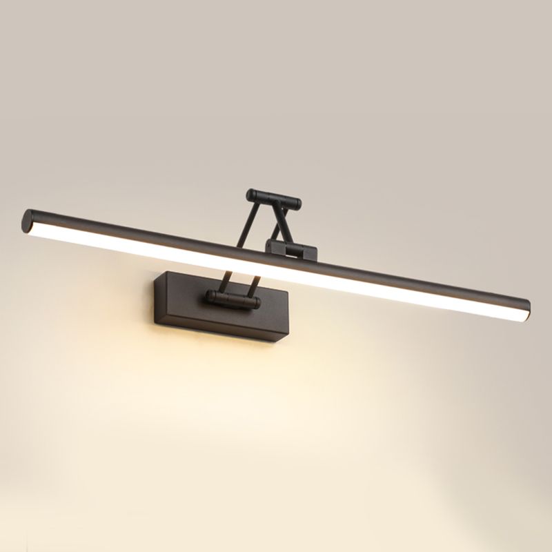 Edge Minimalistische LED-Wandleuchte Schwarz/Weiß für den Innenbereich, Badezimmer, Metall