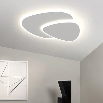 Garduru | Moderne LED-Deckenleuchte aus Metall und Acryl in Weiß zum Schlafen