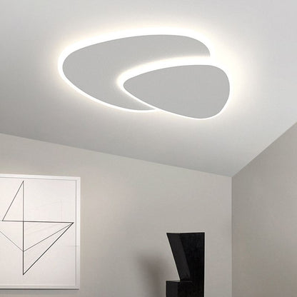 Garduru - Moderne LED-Deckenleuchte aus Metall und Acryl in Weiß für das Schlafzimmer