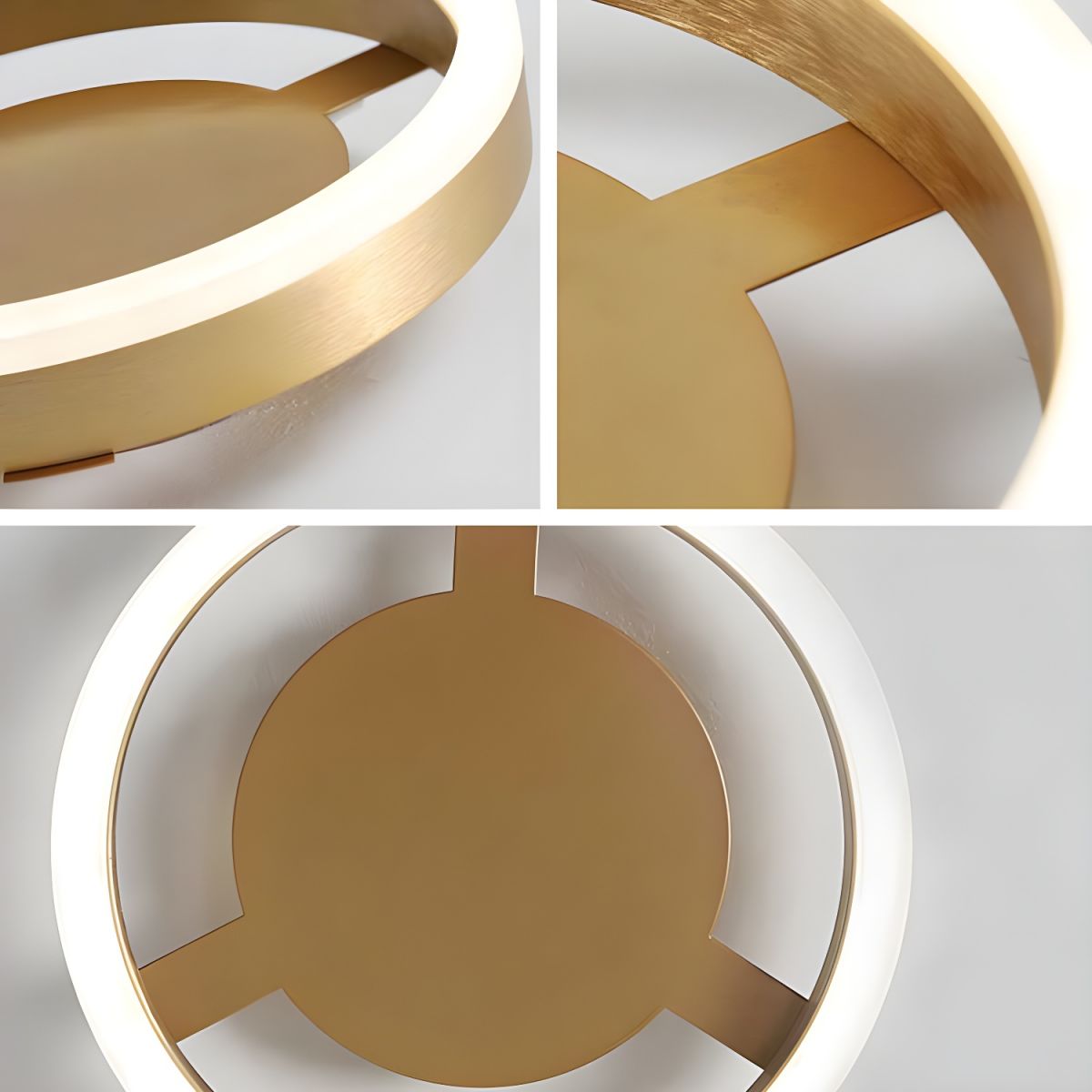 Zeitgenössische Gold-LED-Deckenleuchten