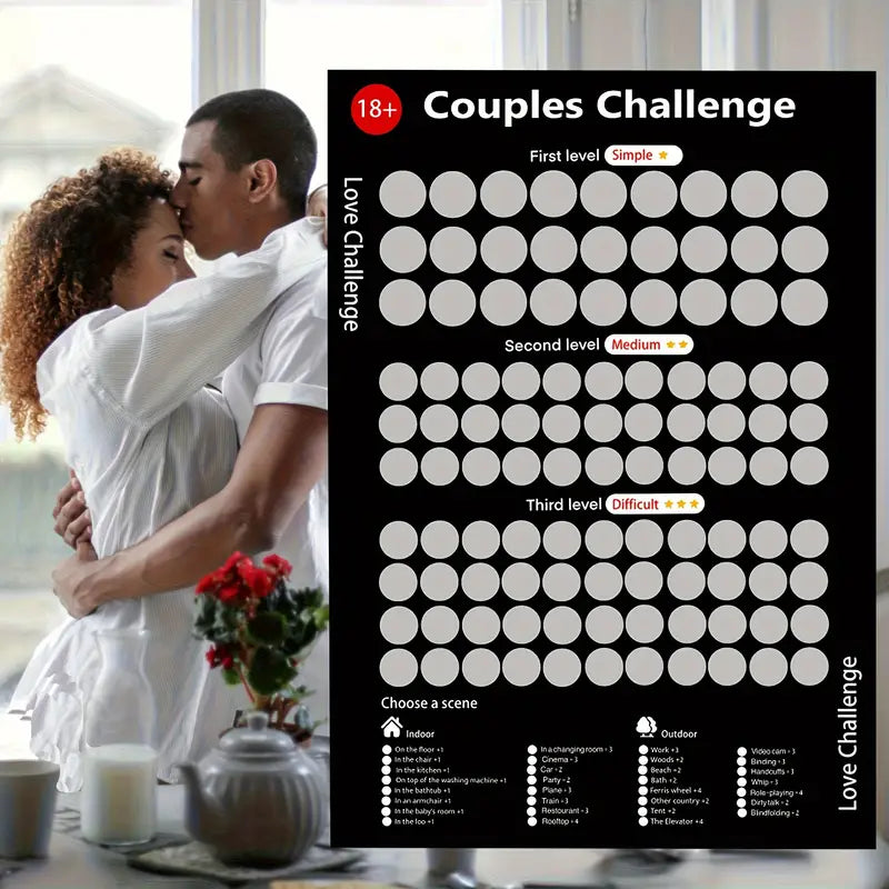 Liebes-Challenge Rubbelkarten für Paare