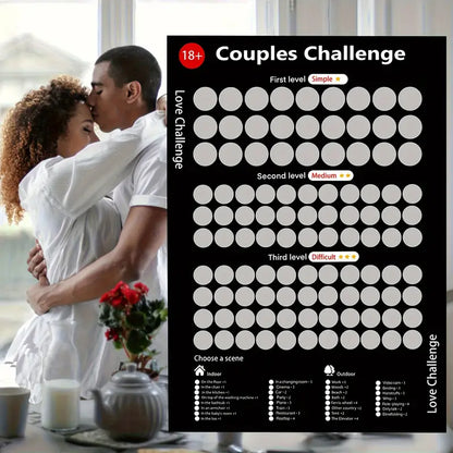 Liebes-Challenge Rubbelkarten für Paare
