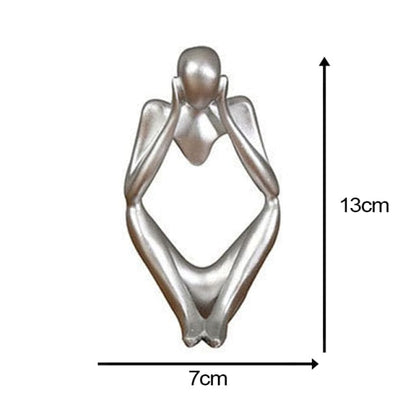 Abstrakter Denker Statue