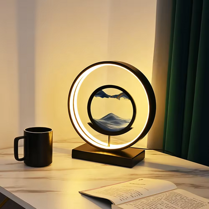 Verzaubernde Horizon Sand Art LED Lampe - Ambient Tischlicht für die Wohnkultur