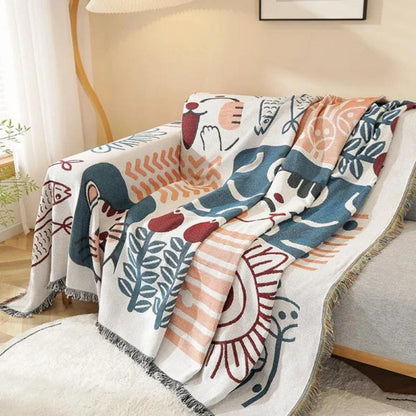 Tassel Tide Wendbare Sofaauflage