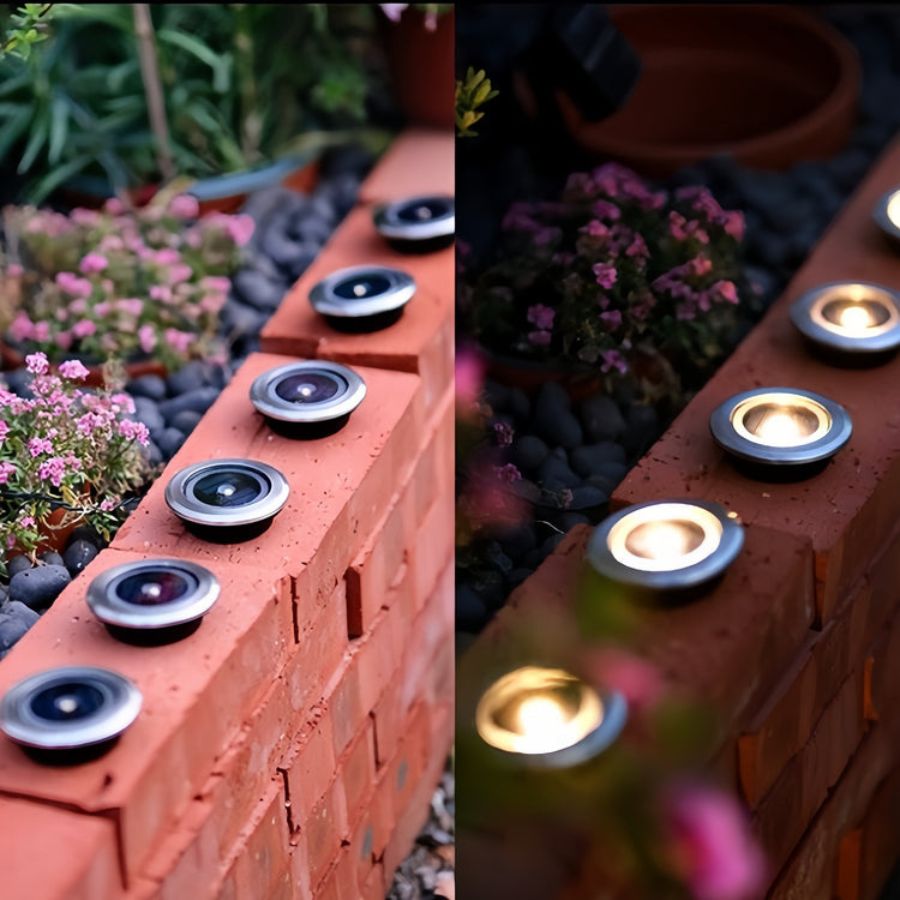 Wasserdicht Solar LED Rasen Licht