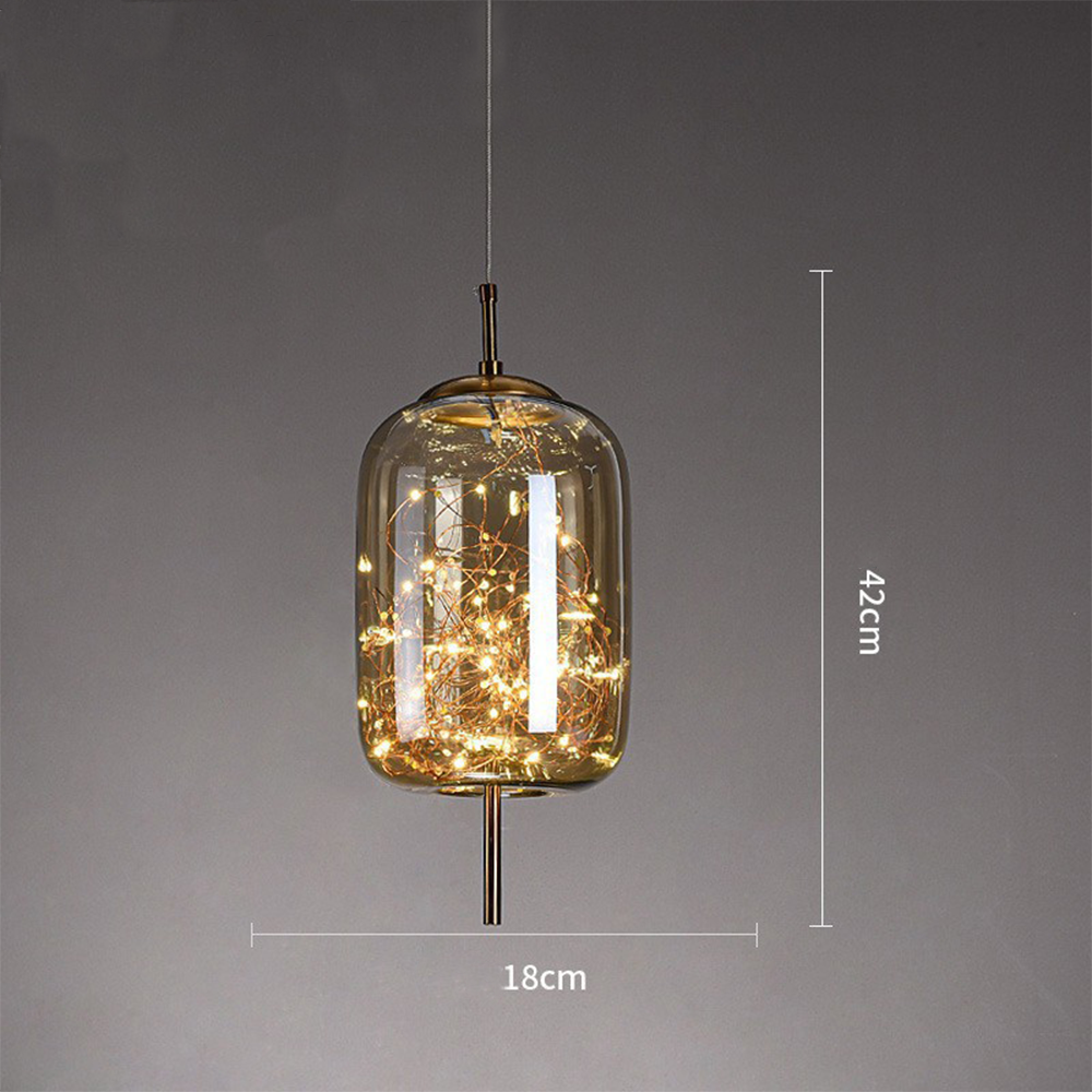 Pendelleuchte Glas Moderne LED Deckenleuchte