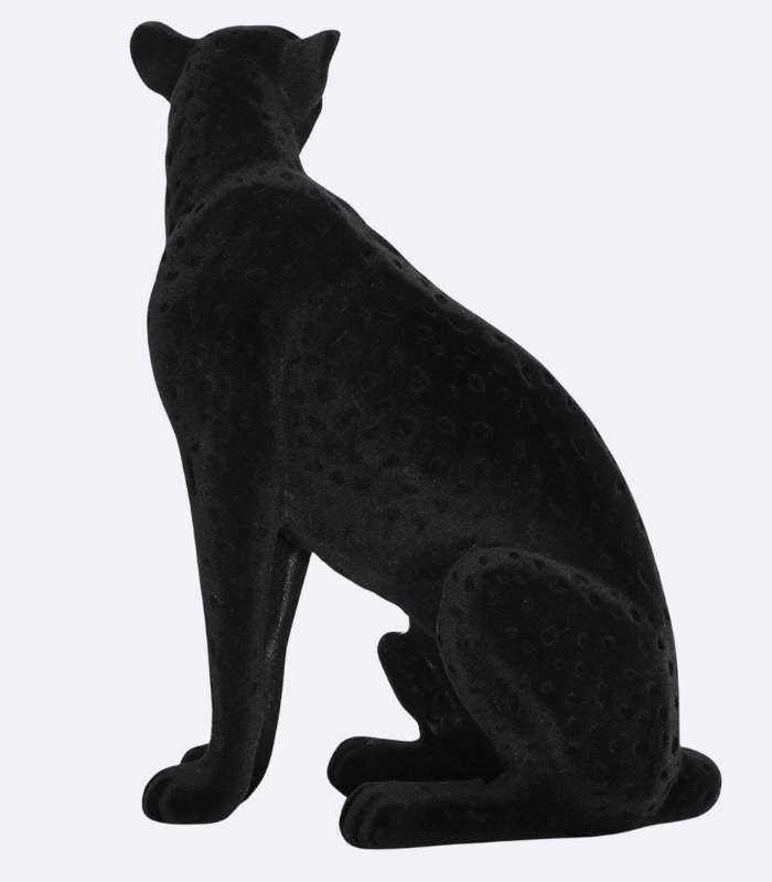 Garduru Flocking Geparden-Skulptur aus Harz – Stilvolle Deko