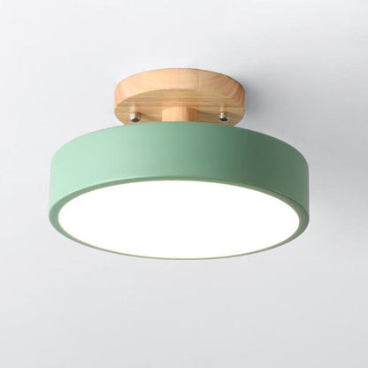 Garduru LED Deckenleuchte Rund | Nordic Design | Semi-Flush Mount | Energiesparende Zimmerleuchte