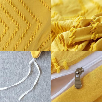 Chevron Plüsch Bettwäsche | 3-teiliges Set