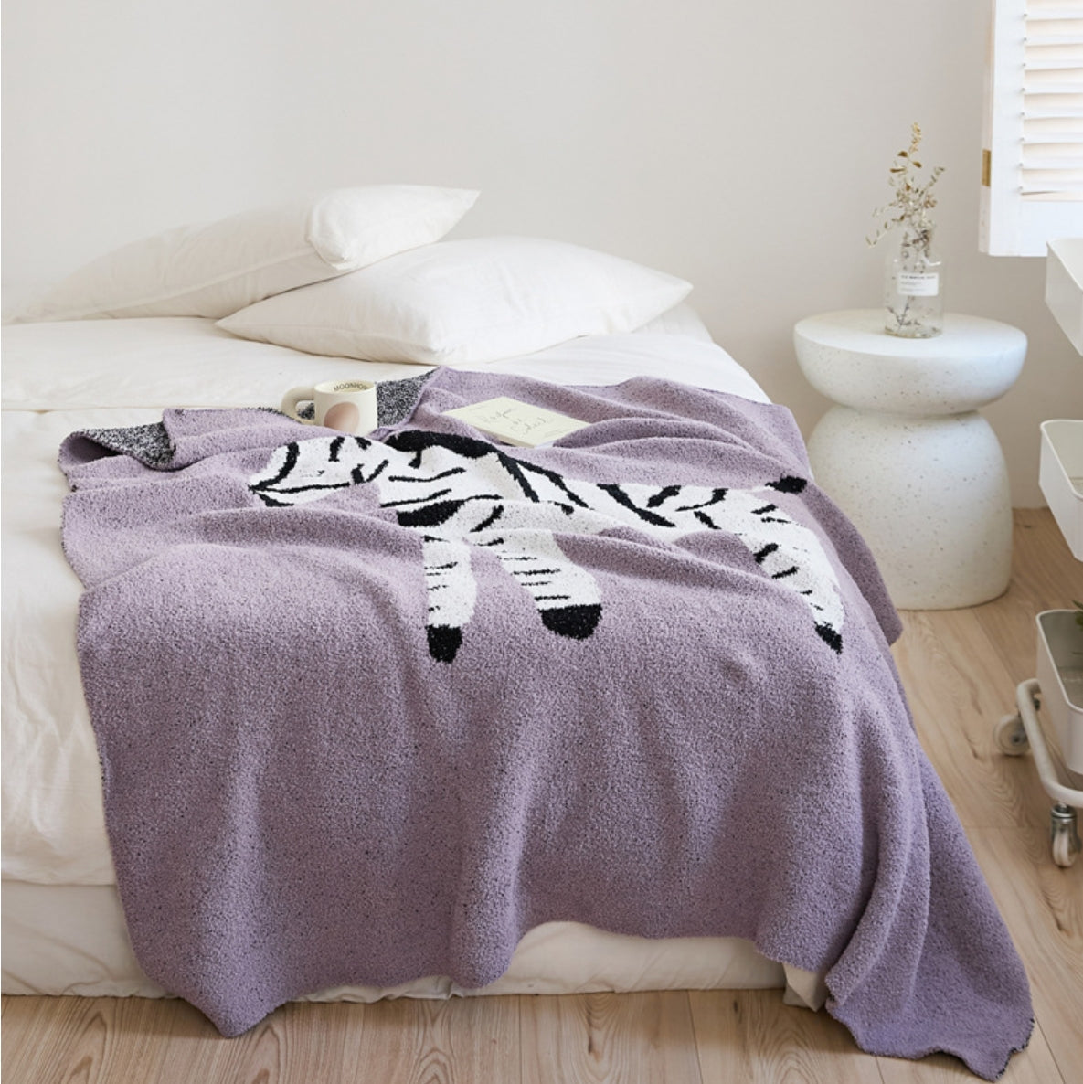 Cartoon Zebra Kuscheldecke