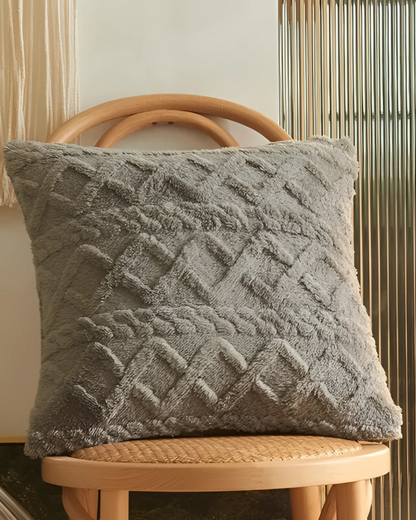 ZenWeave – Luxuriöses Reliefkissen mit subtiler geometrischer Gestaltung für einen stilvollen Innenraum
