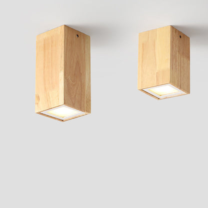 Garduru Nordic Design LED Deckenleuchte | Holzoptik | Flush Mount | Warmweiß oder Kaltweiß | Stilvolle Beleuchtung für Zuhause