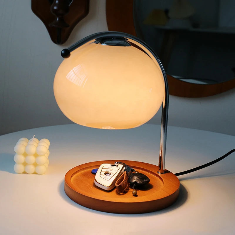 Retro Glas Kerzenwärmer Tischlampe - Aromatherapie Schreibtischlampe für Schlafzimmer und Büro