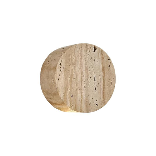 Natürliche Travertin-Wandleuchte – Minimalistisches Wabi-Sabi-Design mit sanfter Umgebungsbeleuchtung für Badezimmerwandleuchten und Wandleuchten