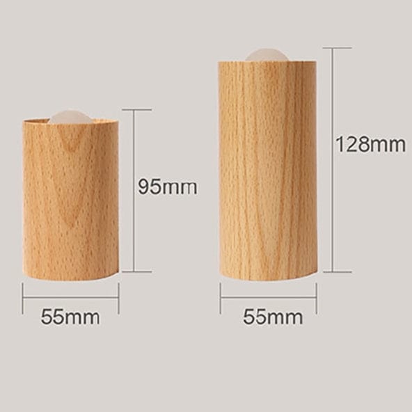 Royelux Lily Holzkerzenlicht - Warme Atmosphäre Buchenholz flackernde LED Lampe