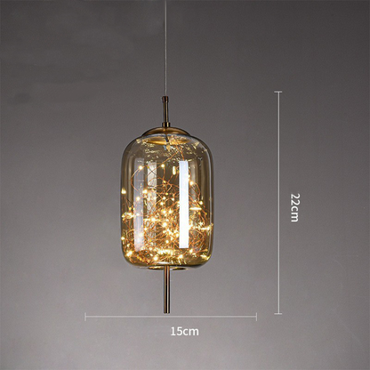 Pendelleuchte Glas Moderne LED Deckenleuchte