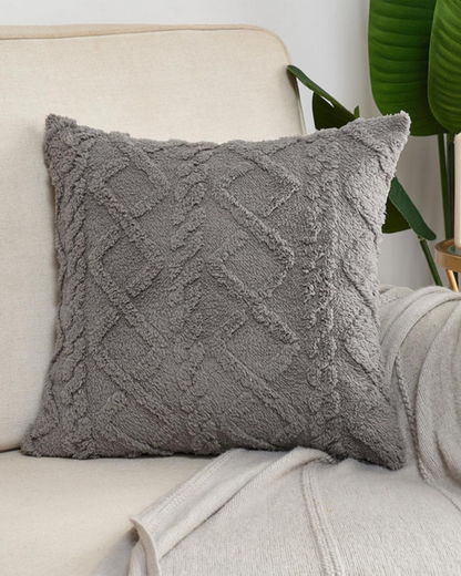 ZenWeave – Luxuriöses Reliefkissen mit subtiler geometrischer Gestaltung für einen stilvollen Innenraum
