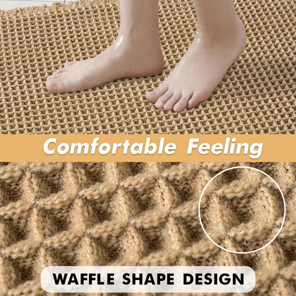 Waffle-Badezimmermatte