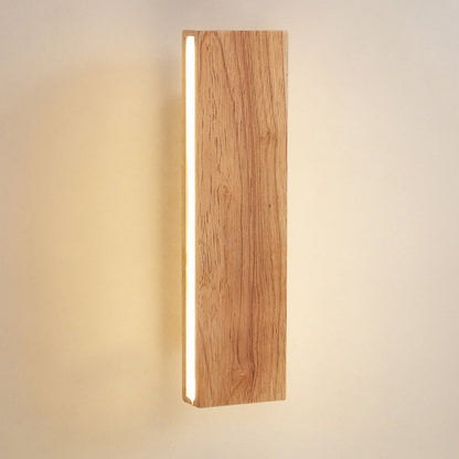 Wandleuchte mit drehbarem Holz-LED-Design