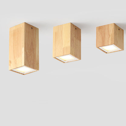 Garduru Nordic Design LED Deckenleuchte | Holzoptik | Flush Mount | Warmweiß oder Kaltweiß | Stilvolle Beleuchtung für Zuhause