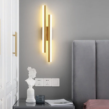 Garduru Moderne LED Wandlampe | Minimalistisches Design | Eisen & Acryl | Dimmbares Licht