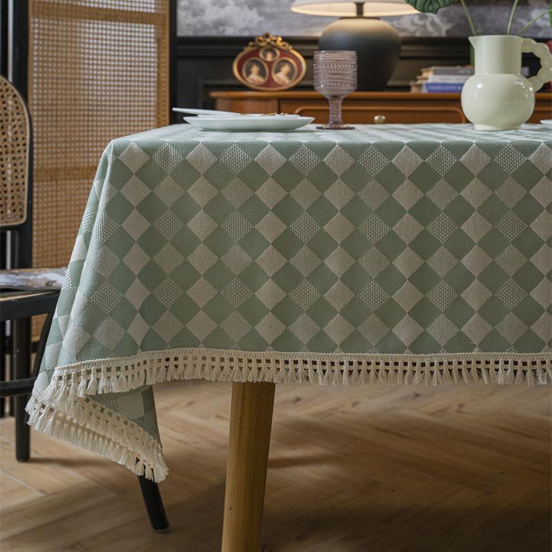 Retro Diamond Jacquard Tischdecke