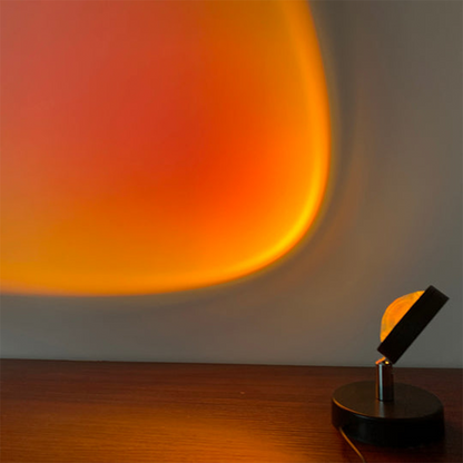 GlowBright – Retro-Sonnenuntergang-Tischlampe