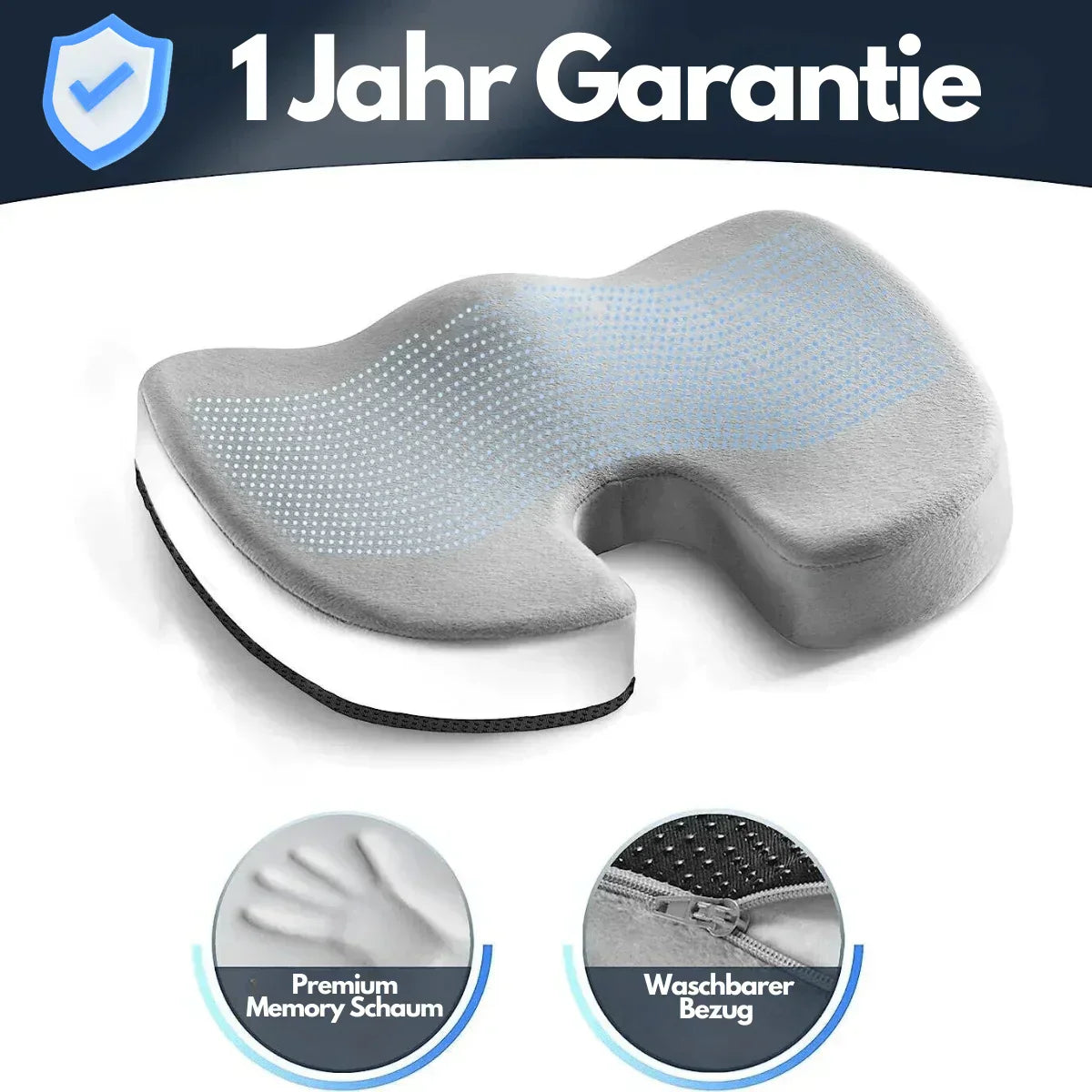 Ergonomisches 4D Komfort Sitzkissen mit Orthopädischer Unterstützung