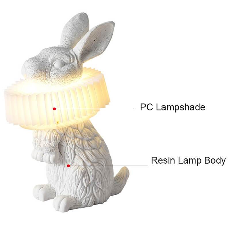 Garduru - Kreative LED Tischlampe mit Charmantem Hasen für Dein Zuhause