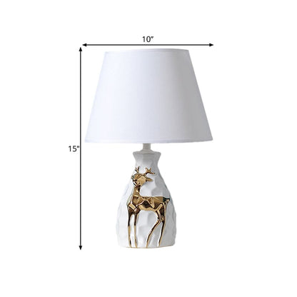 Garduru – Elegante Hirsch Vase Tischlampe für eine warme Atmosphäre