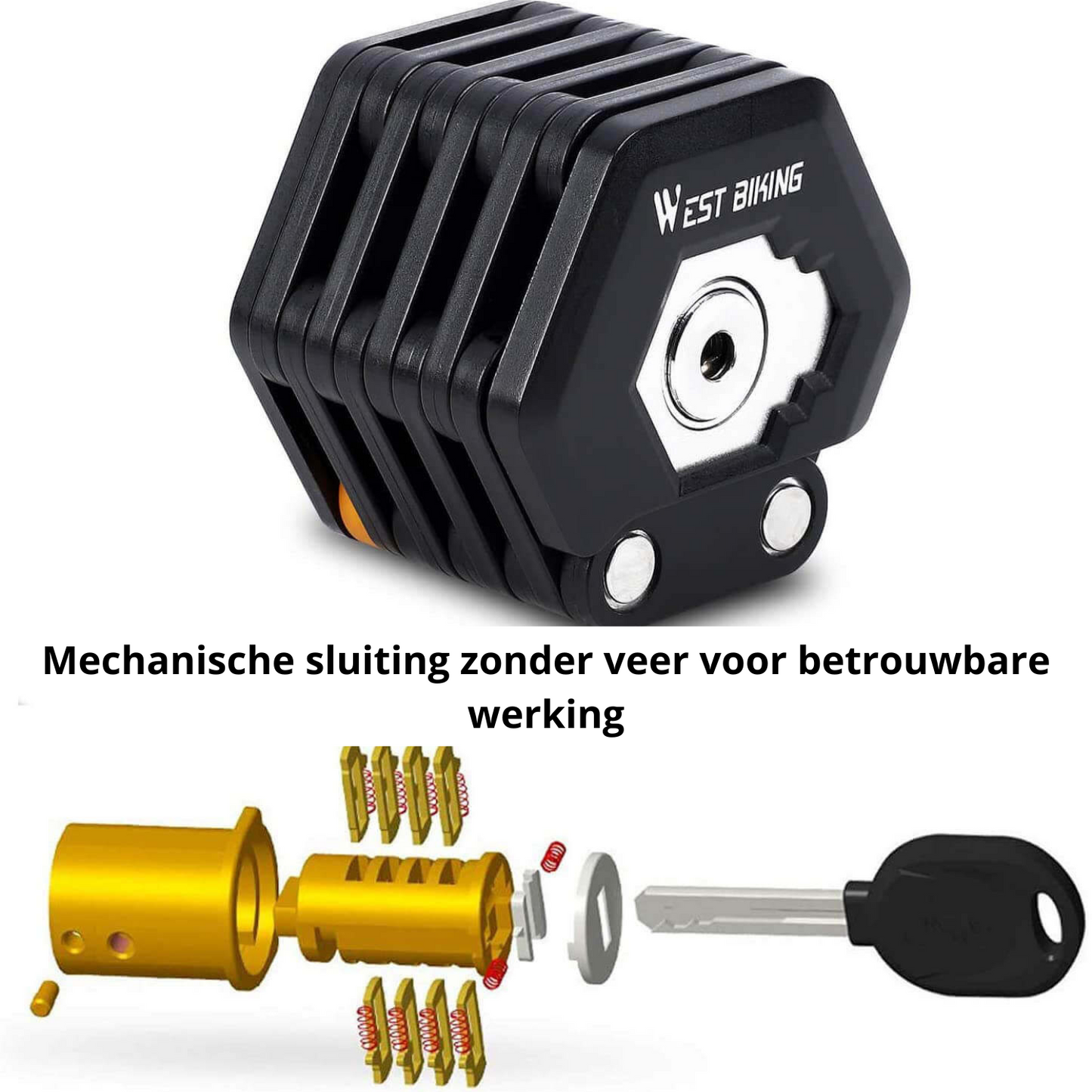 TitanLock Pro – Faltbares Ultra-Robustes Diebstahlschutzschloss für Fahrrad, Roller und Motorrad