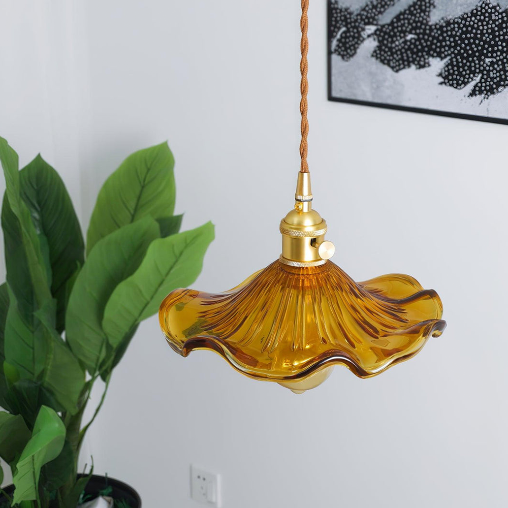 Garduru Hibiskus Design Tischlampe | Stilvolle Blumenlampe | Deko-Licht für Zuhause